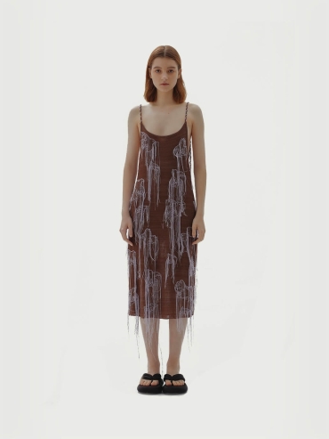 Brown viodelle.d dress