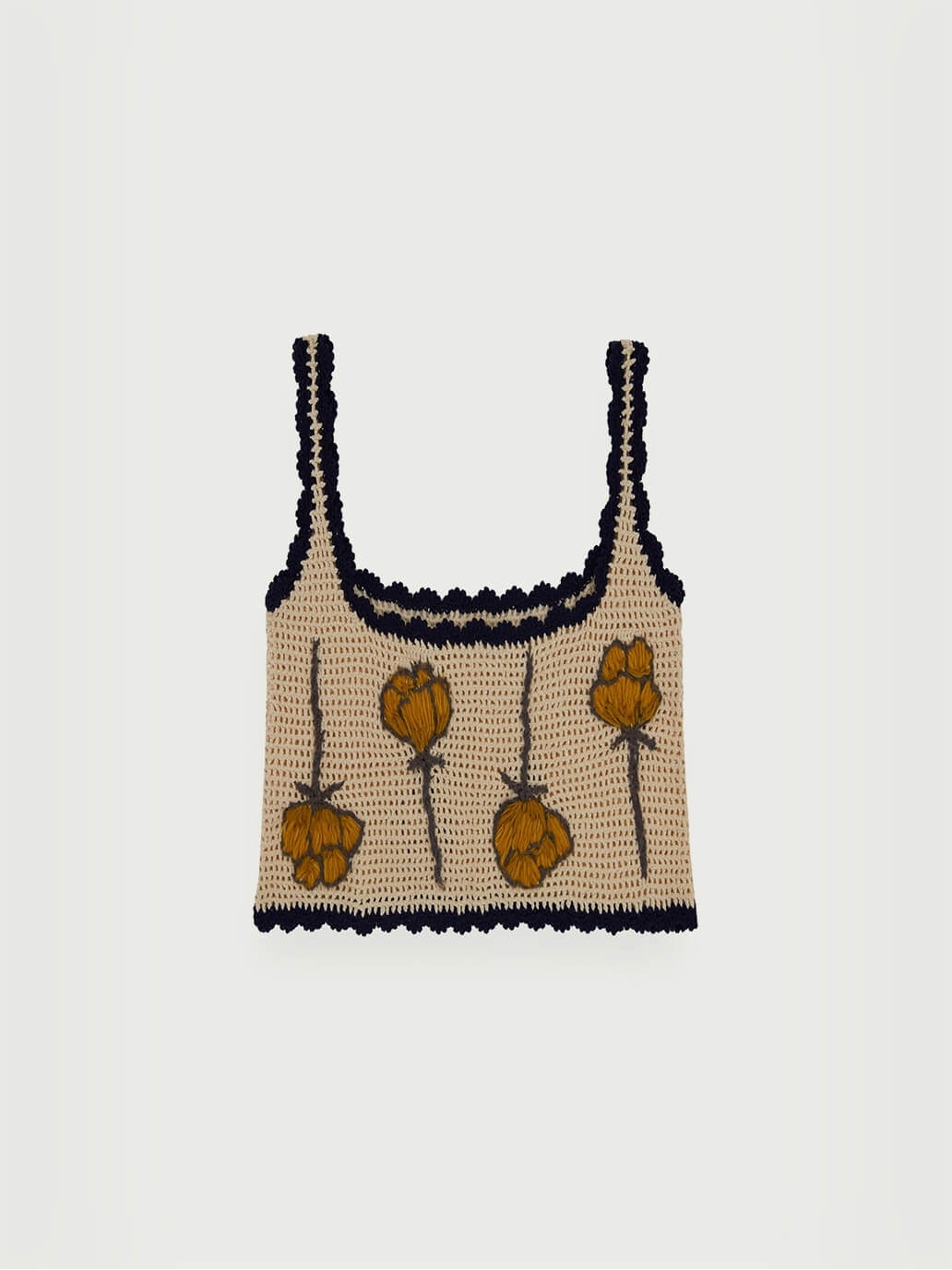 Beige ou-ou. handmade vest