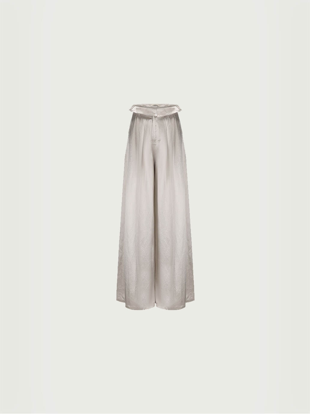 Gray Acetate Pod Wide Leg Pants