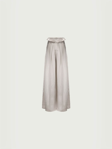 Gray Acetate Pod Wide Leg Pants