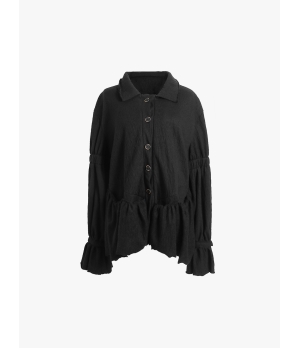 ELYWOOD Black Flared Shirt
