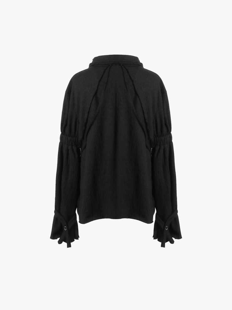 ELYWOOD Black Flared Shirt