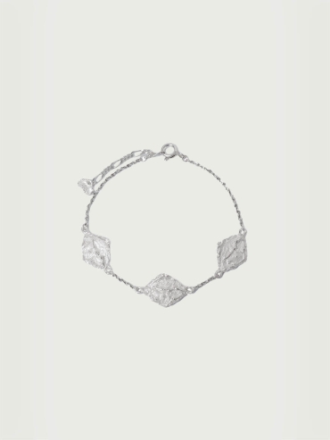 Burnt White Stained Glass Bracelet