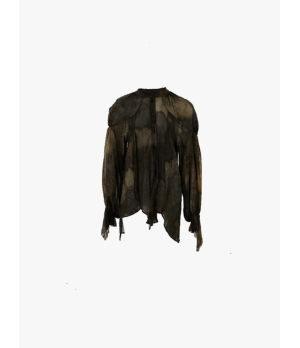 ELYWOOD Black Ruffled Top