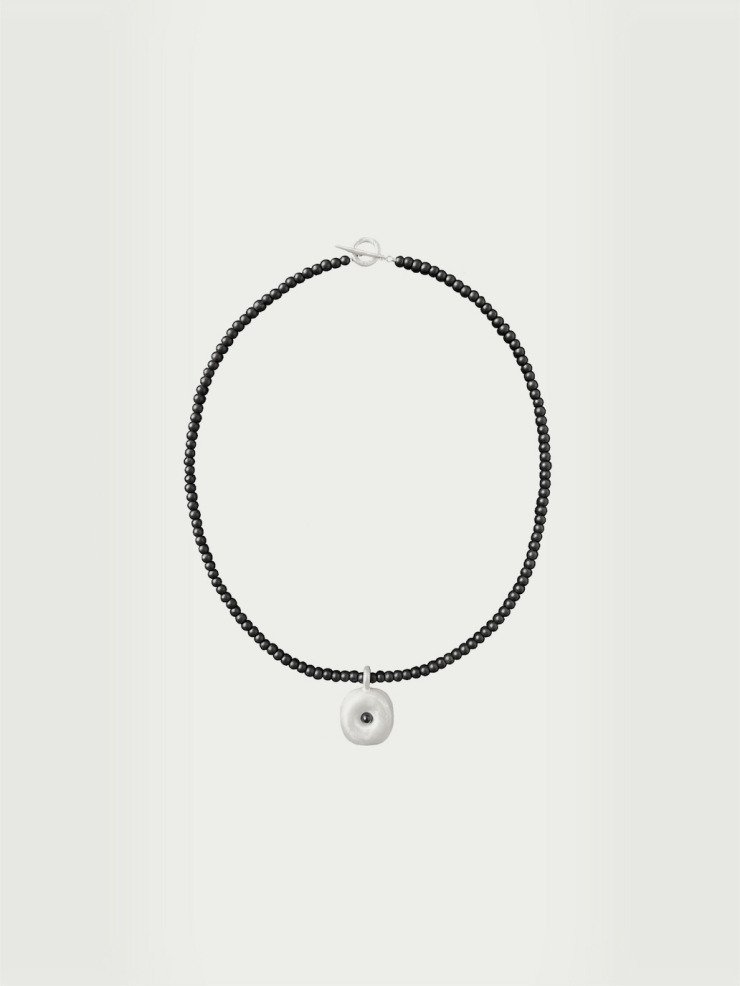 Ebony tree hollow pendant necklace