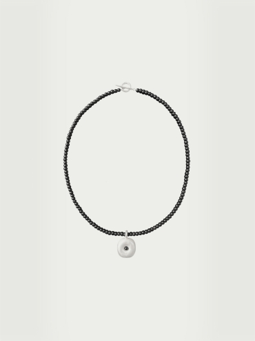 Ebony tree hollow pendant necklace