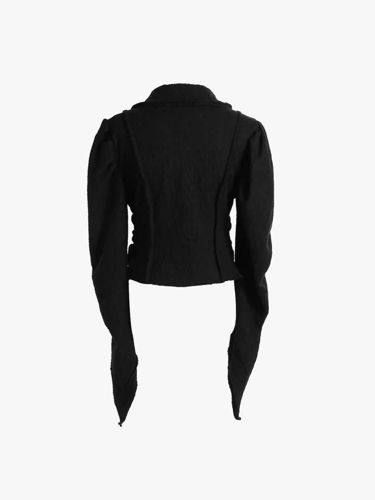 ELYWOOD Black Gigot Sleeve Jacket