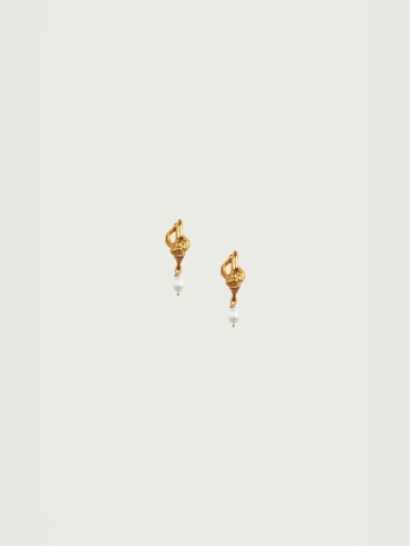 Gold Conchiglie Alle Vongole Earrings