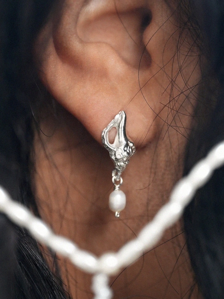 Silver Conchiglie Alle Vongole Earrings