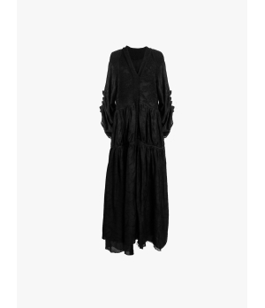 Elywood Black V-neck Dress