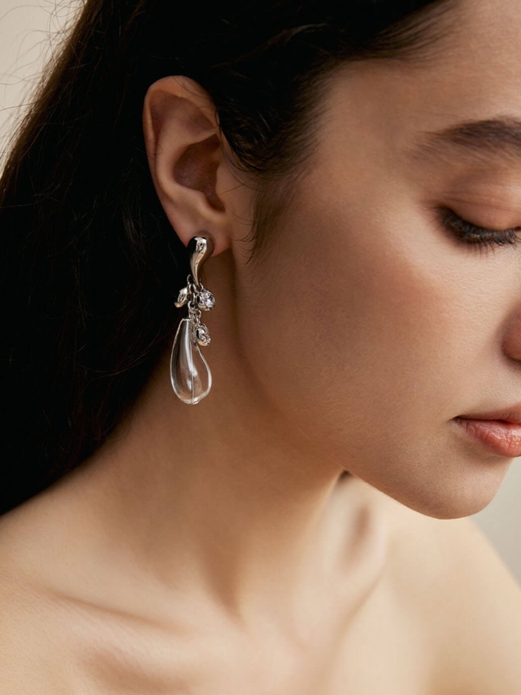 Silver Rainy Night Earrings