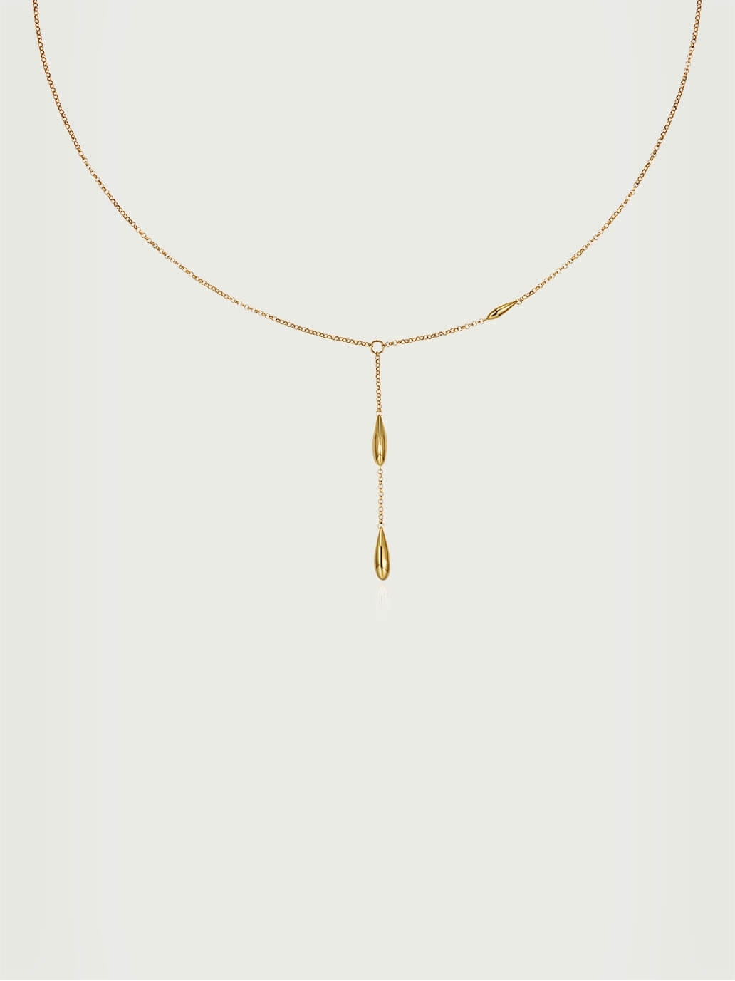 Gold Classic Raindrop Necklace
