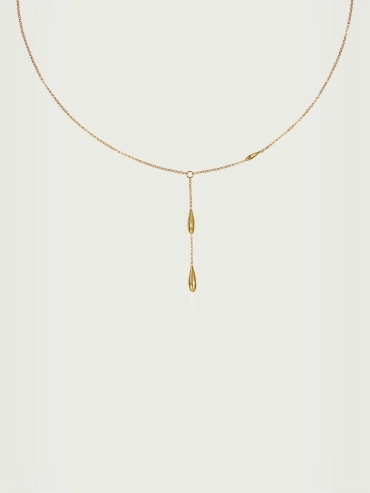 Gold Classic Raindrop Necklace