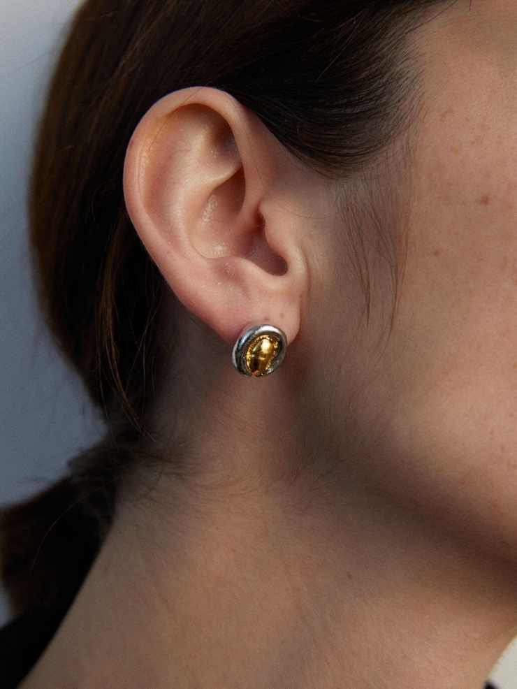 Gold and Silver Wrap Studs