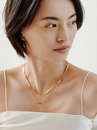 Gold Recording Necklace