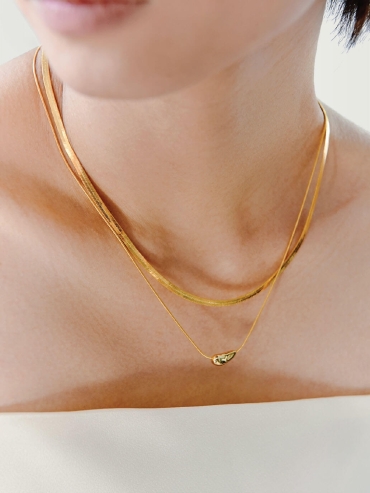 Gold Recording Necklace