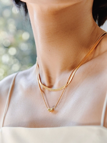 Gold Recording Necklace
