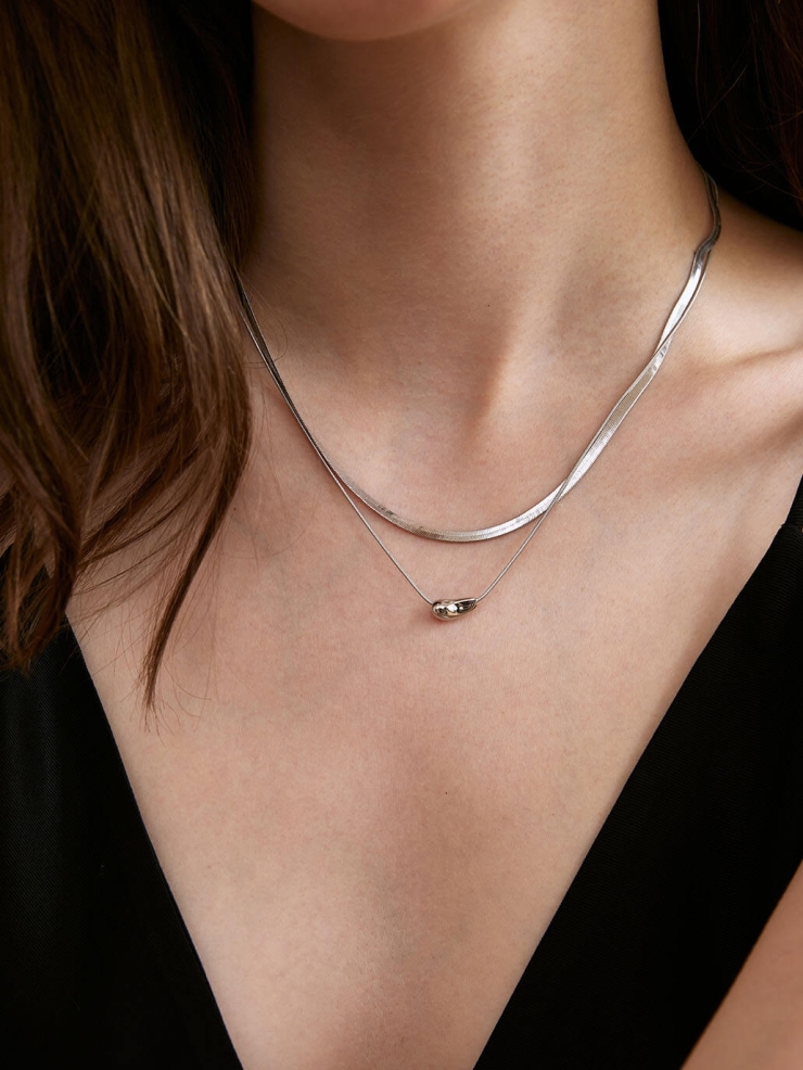 Silver Recording Necklace