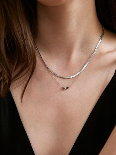 Silver Recording Necklace