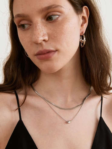 Silver Recording Necklace