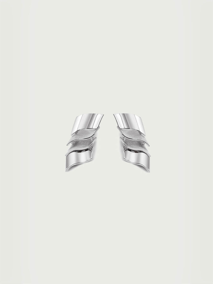 Sliver Wavelet Earrings