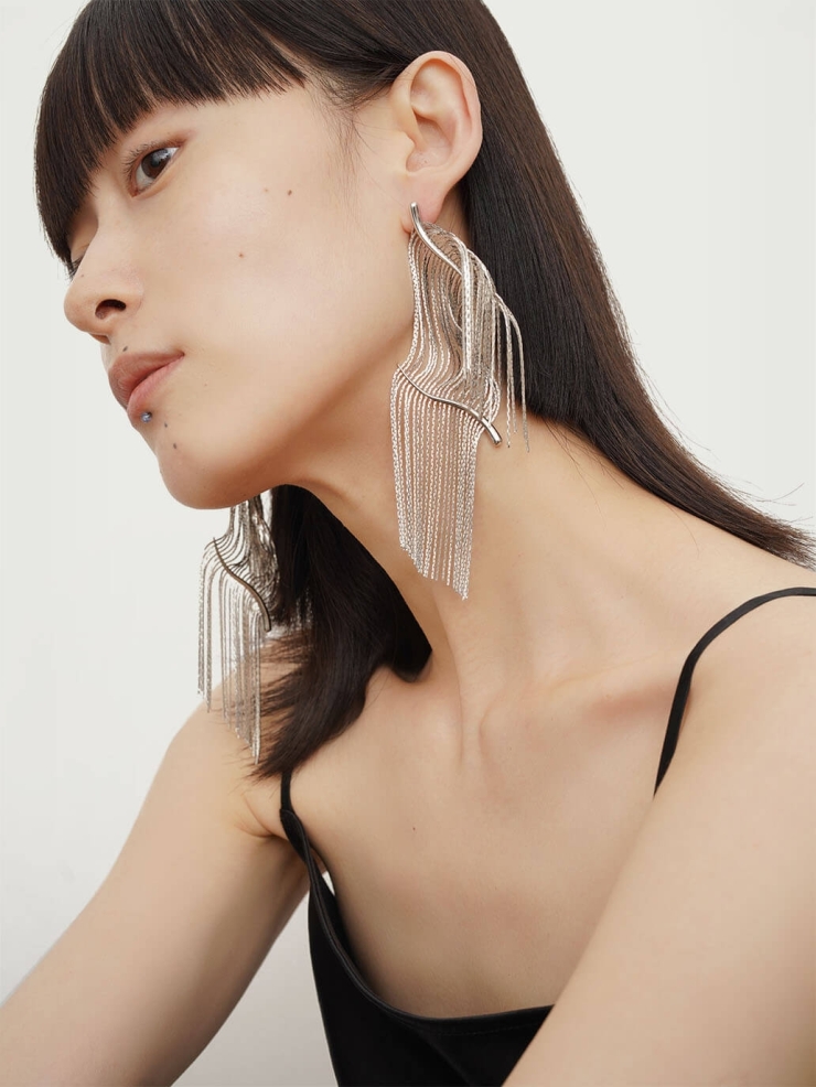 Sliver Glistening Earrings