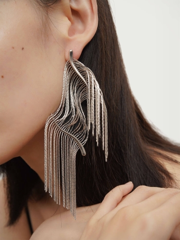 Sliver Glistening Earrings