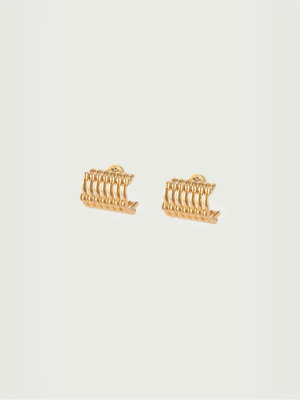 Gold Tie Earrings