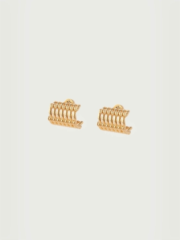 Gold Tie Earrings