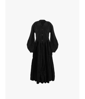 ELYWOOD Black Wide Sleeve Dress