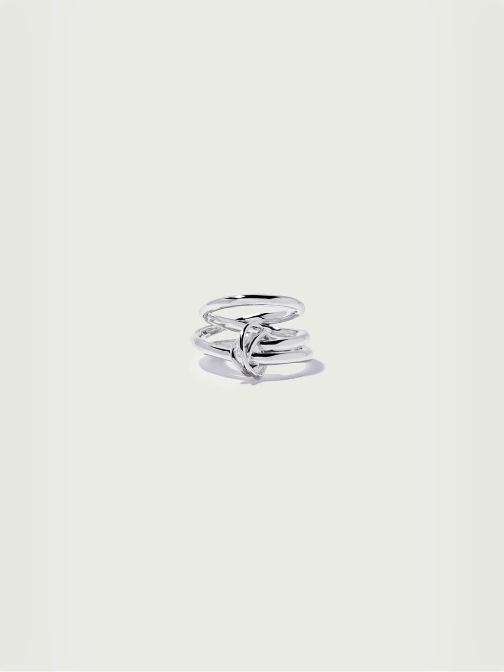 Gordian bold knot ring