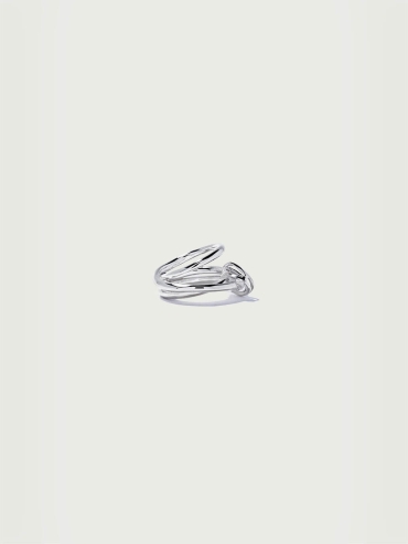 Gordian bold knot ring