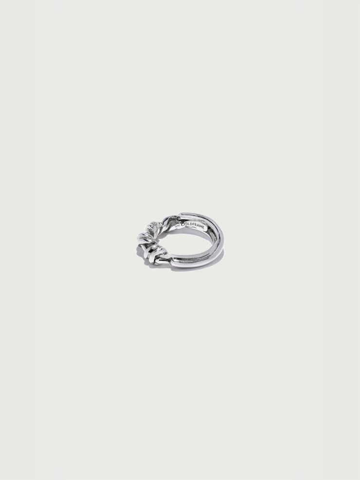 Gordian silver knot ring