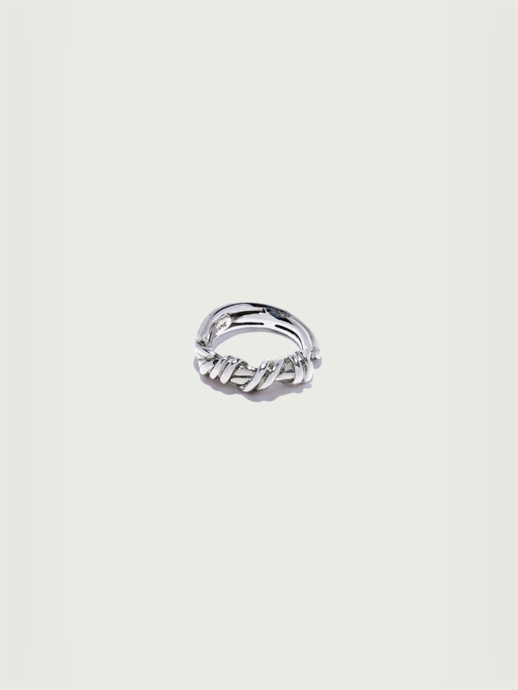 Gordian silver knot ring