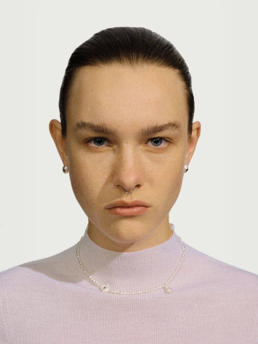 Gold wind erosion earrings