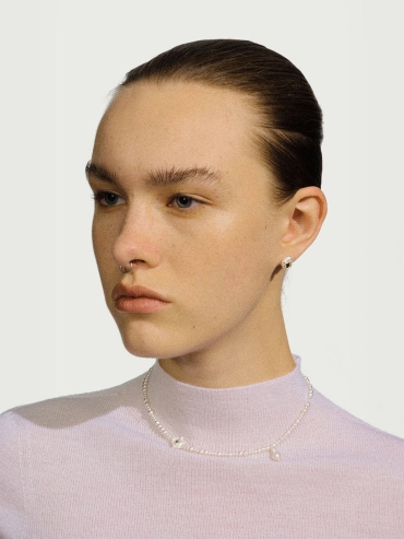 Gold wind erosion earrings