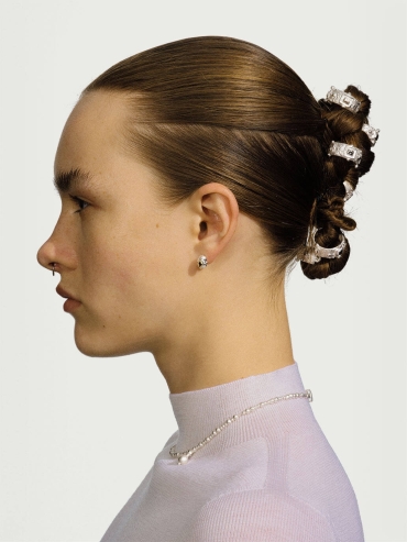 Gold wind erosion earrings