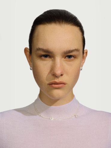 Silver wind erosion earrings