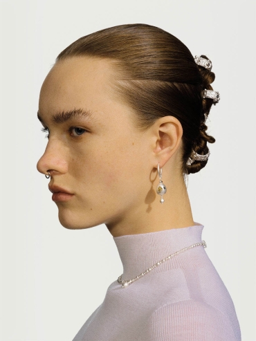 Gold constant earrings