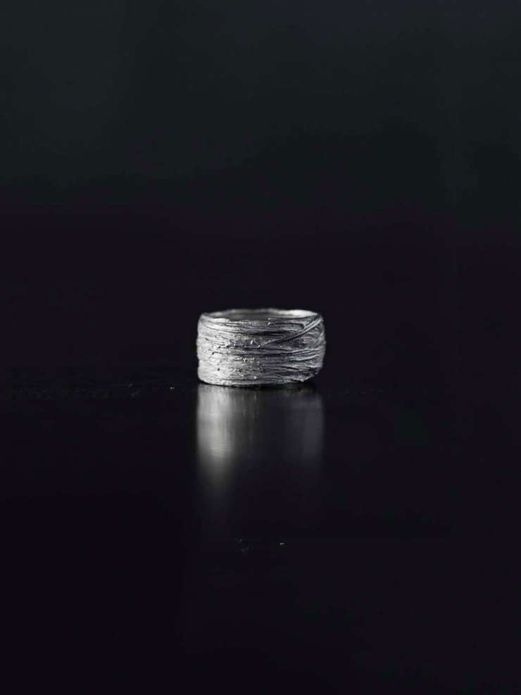 White hair ring