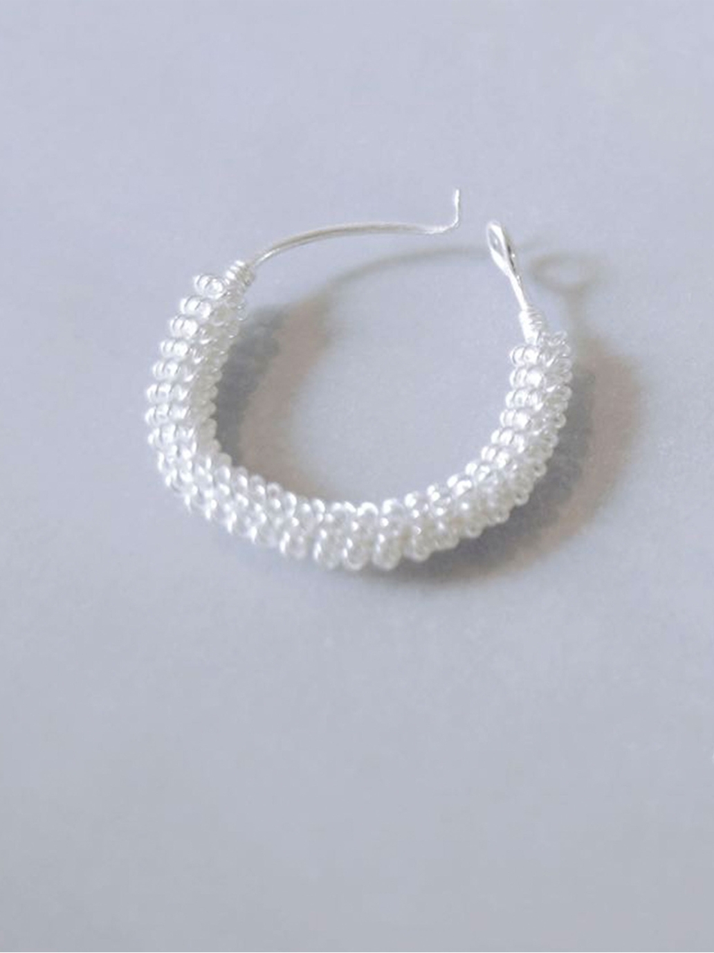 HENG-weaving silver earrings