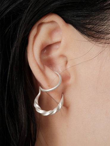 Double Hooks Cuff&Earrings