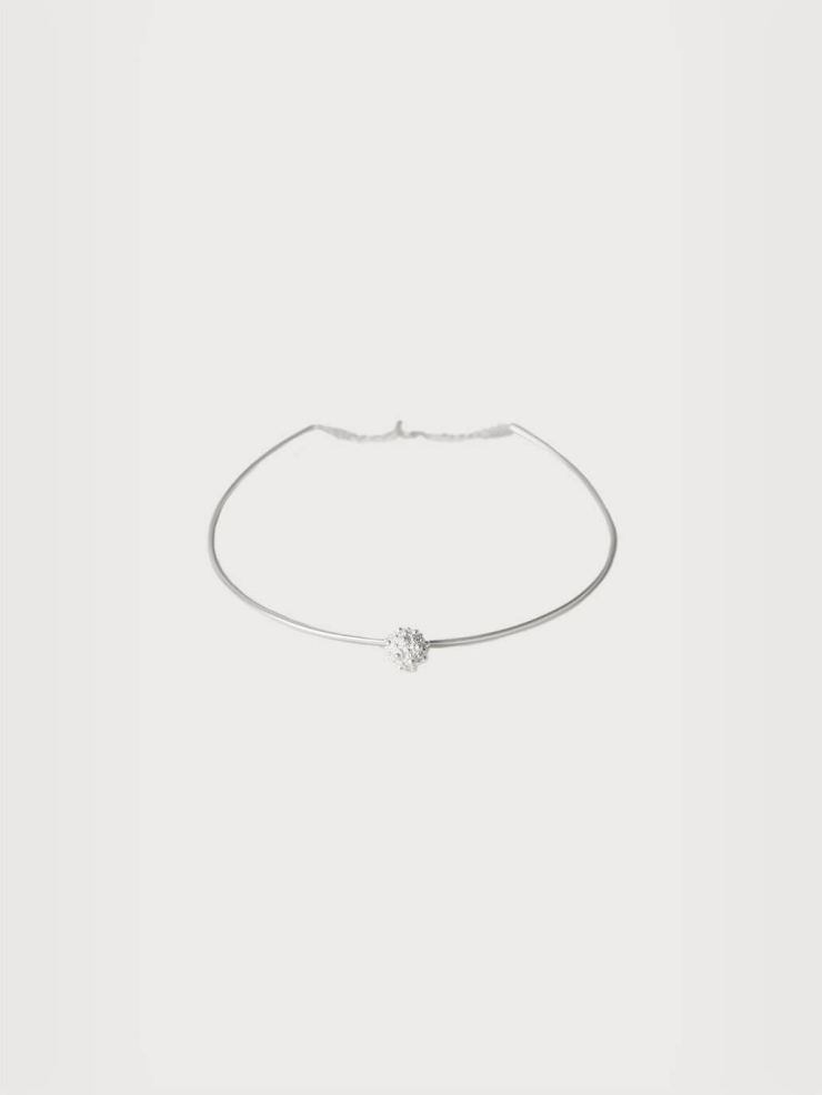 White coneflower silver collar