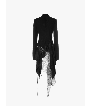 ELYWOOD Black Lace Patchwork Top