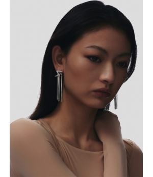 ATELIER SÓ Karat with Clamee Chain Earrings