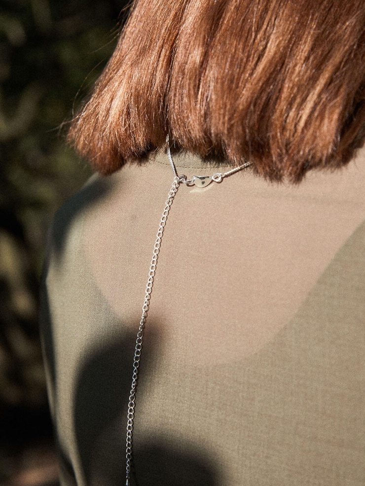 Silver Skirt Necklace