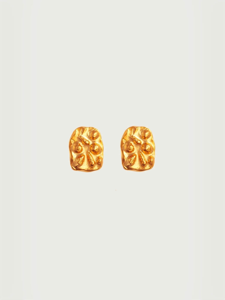 Gold Maxi Jurassique Earrings