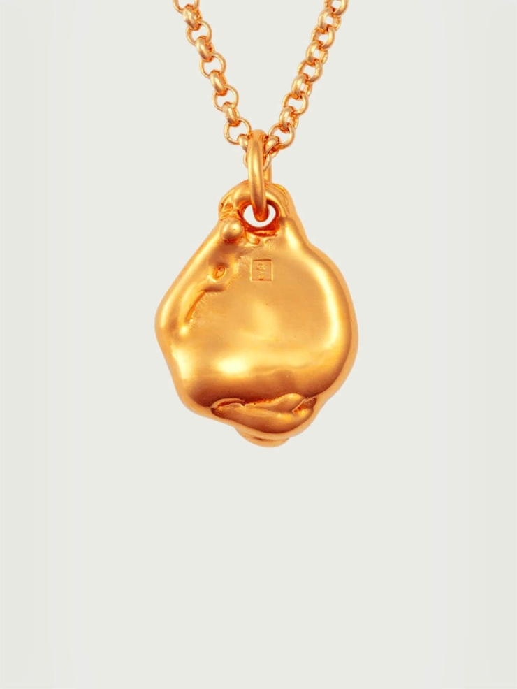 Gold Médaillon Perdu Necklace