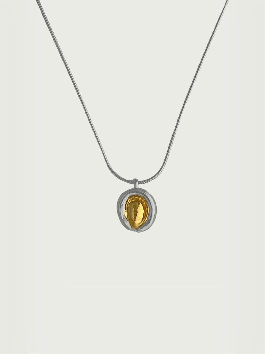 Gold and Silver Wrap Pendant