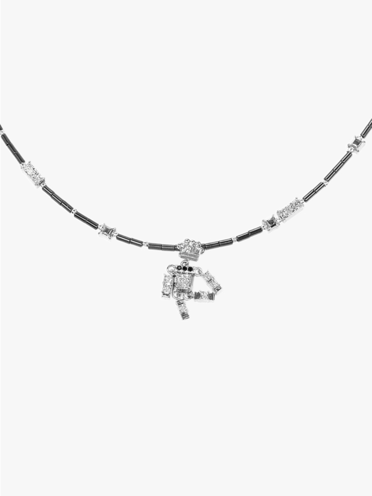 ATELIER SÓ Karat Robot Pendant Necklace